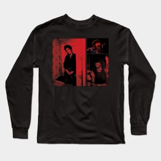 Springsteen Collage Red Long Sleeve T-Shirt